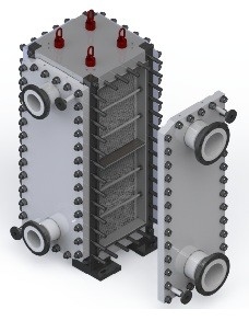 Corrugated Metal Sheets Welded Plate Heat Exchanger For Oil & Gas