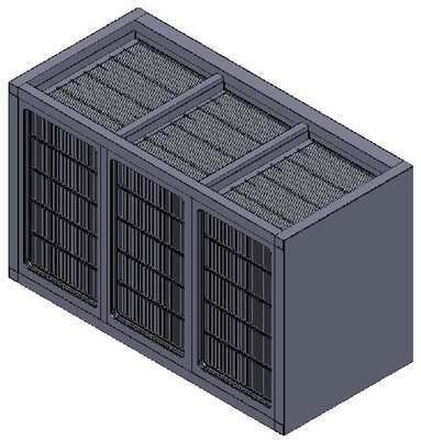 Corrugated S S  Plate Air Preheater For Refineries / Petrochemical Industries