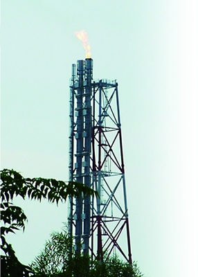 Refinery Demountable Elevated Flare System For EPC Project , Ground Flare System Design